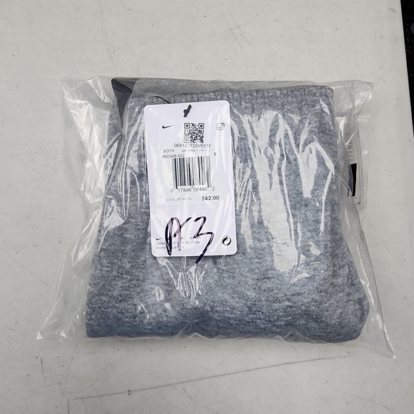 Sz 6 Nike Boys' Little Fleece Jogger Pants Grey Black 86D948-042 NWT - Picture 4 of 4